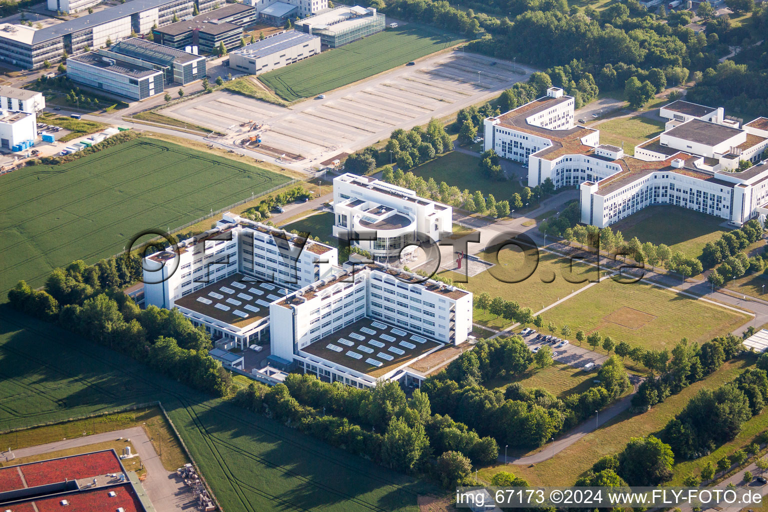 Building complex of the Institute Daimler TSS GmbH in Ulm in the state Baden-Wurttemberg, Germany