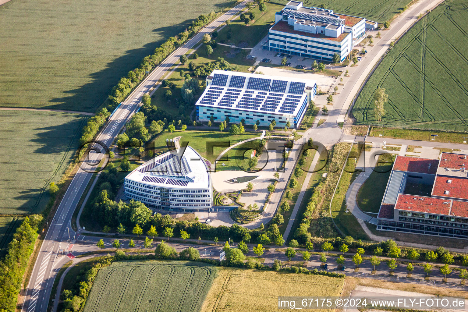 Building complex of the Institute BMW Car IT GmbH in Ulm in the state Baden-Wurttemberg, Germany