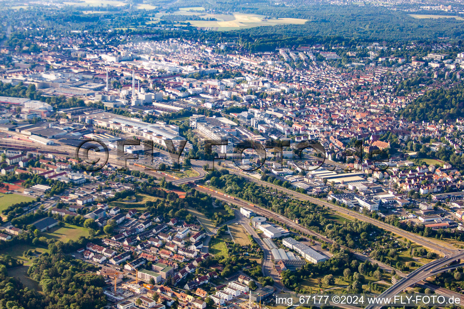 District Weststadt in Ulm in the state Baden-Wuerttemberg, Germany