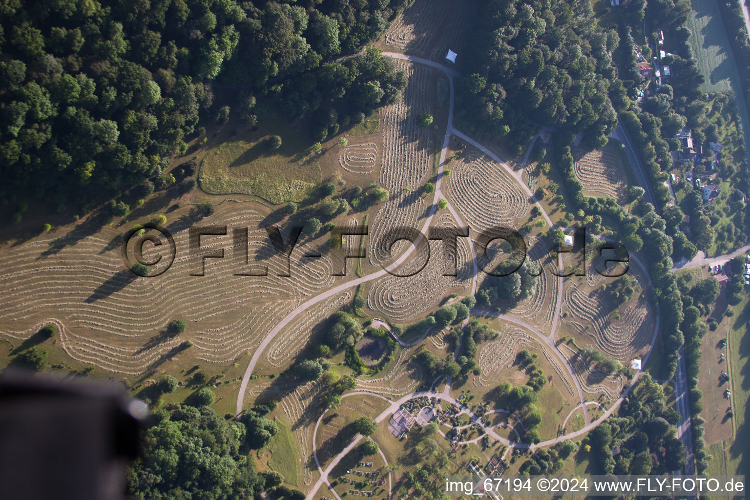 Aerial photograpy of Lehr in the state Baden-Wuerttemberg, Germany