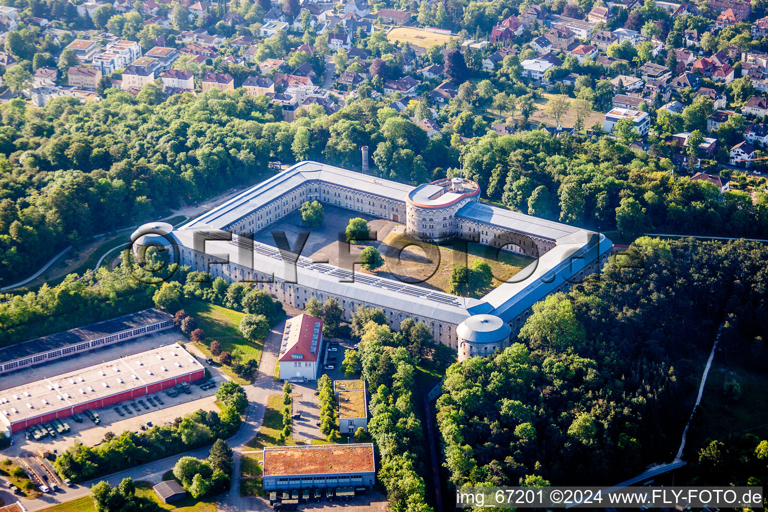 Castle of the fortress Wilhelmsburg (Werk XII) in Ulm in the state Baden-Wurttemberg, Germany