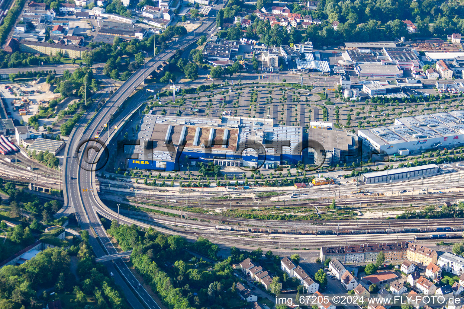 IKEA in the district Weststadt in Ulm in the state Baden-Wuerttemberg, Germany