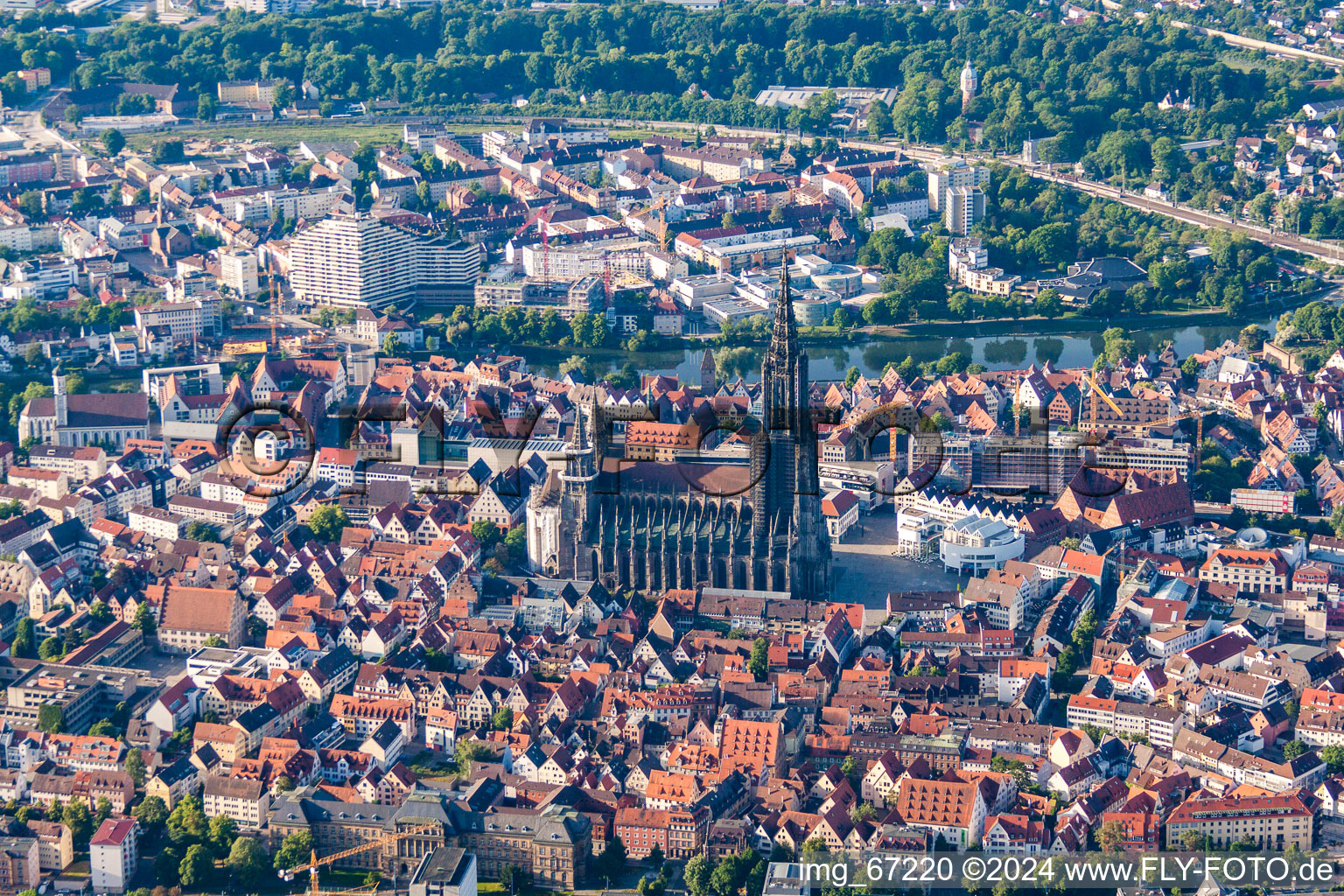 Ulm Minster in the district Mitte in Ulm in the state Baden-Wuerttemberg, Germany