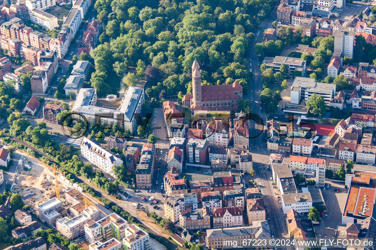 Paul's Church in the district Mitte in Ulm in the state Baden-Wuerttemberg, Germany