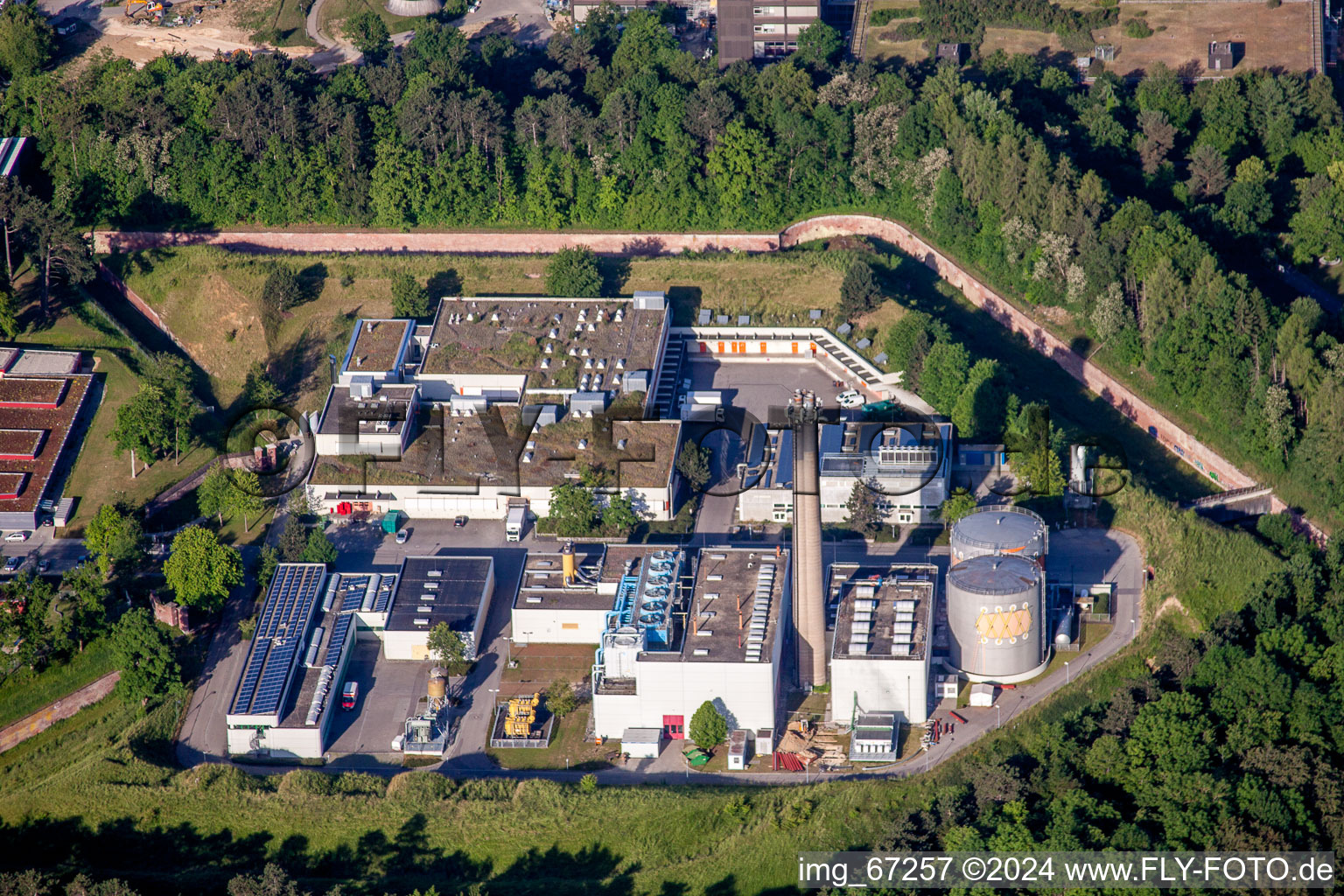 Campus University- area in Ulm in the state Baden-Wurttemberg, Germany