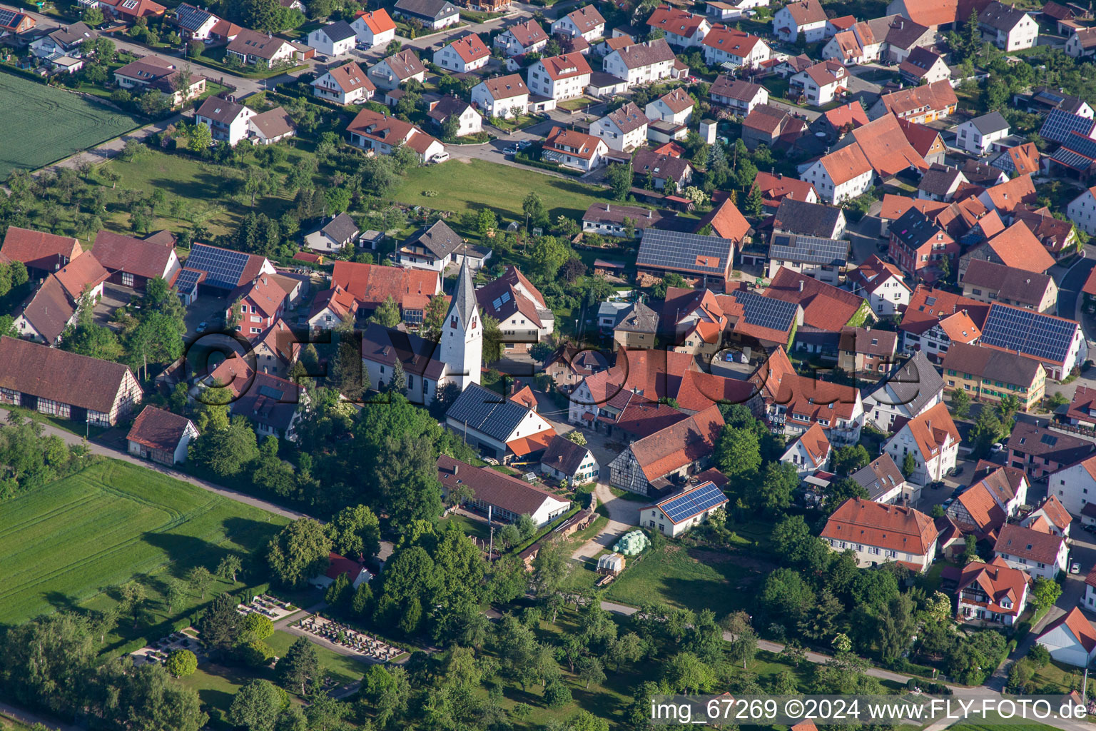 St. Martin's Church in the district Bermaringen in Blaustein in the state Baden-Wuerttemberg, Germany