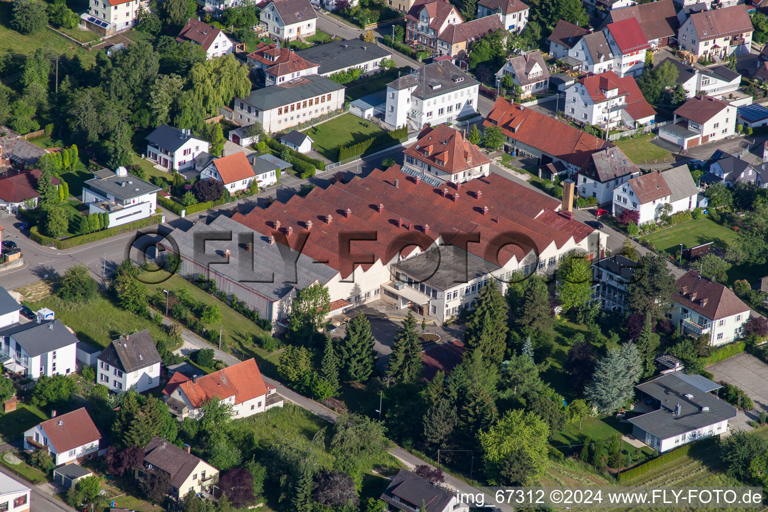 Laichingen in the state Baden-Wuerttemberg, Germany from above