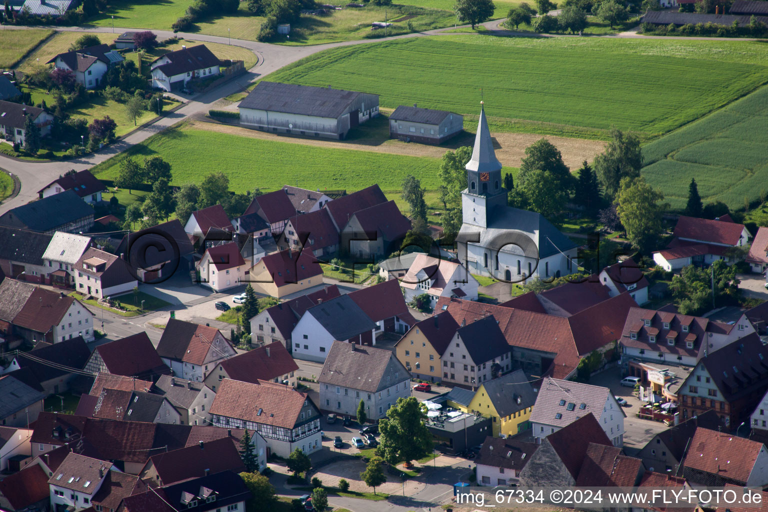 St. Gallus in the district Feldstetten in Laichingen in the state Baden-Wuerttemberg, Germany