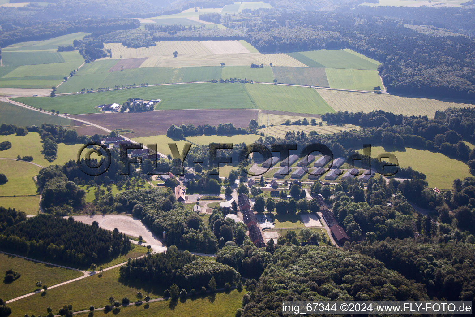 Aerial photograpy of Breithülen in the state Baden-Wuerttemberg, Germany