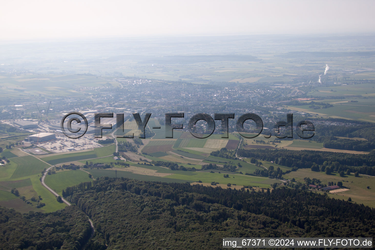 Aerial view of Schlechtenfeld in the state Baden-Wuerttemberg, Germany