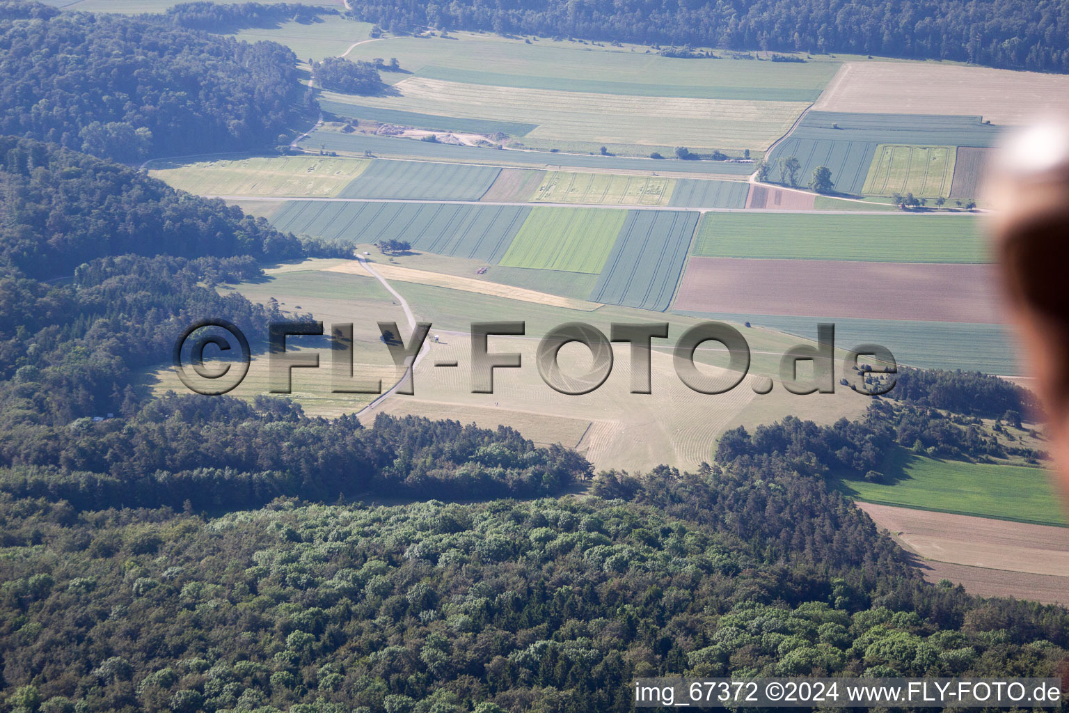 Aerial photograpy of Schlechtenfeld in the state Baden-Wuerttemberg, Germany