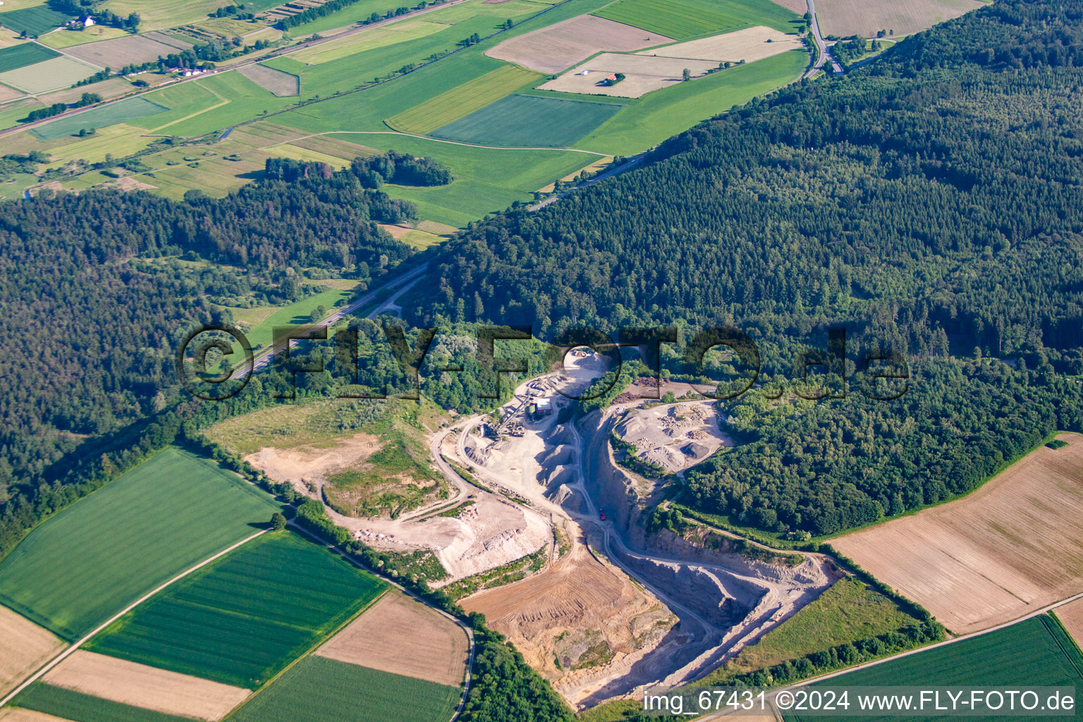 KSV gravel works Rißegg in the district Rißegg in Biberach an der Riß in the state Baden-Wuerttemberg, Germany