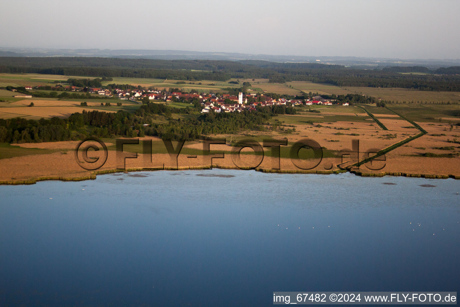 Town View of the streets and houses of the residential areas in the district Kappel in Alleshausen in the state Baden-Wurttemberg