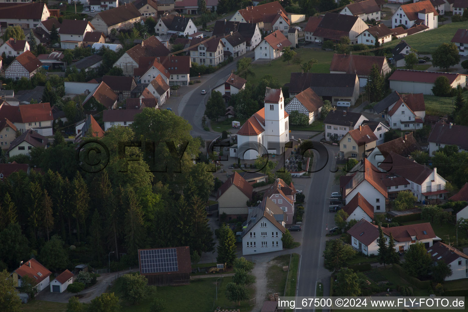 Church building in the village of in the district Kappel in Betzenweiler in the state Baden-Wurttemberg