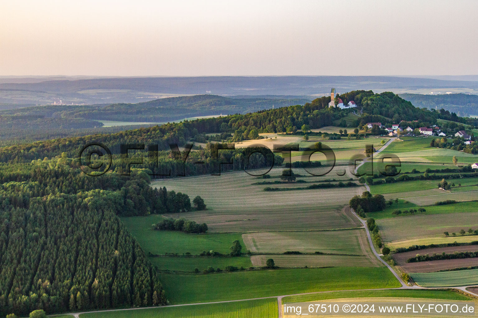 The Bussen - holy mountain of Upper Swabia in the district Offingen in Uttenweiler in the state Baden-Wuerttemberg, Germany