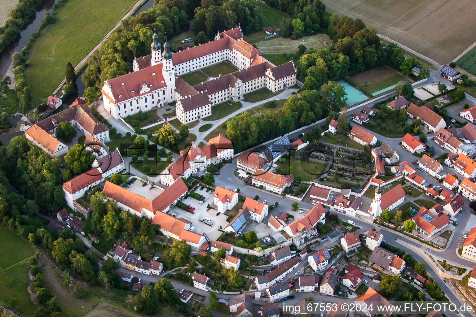 Monastery in Obermarchtal in the state Baden-Wuerttemberg, Germany