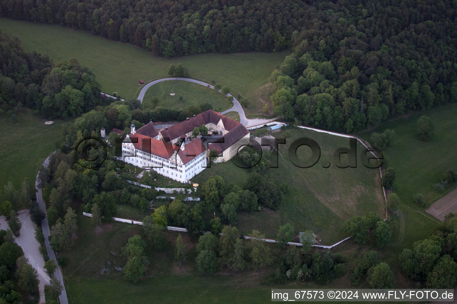 Aerial photograpy of Kirchen in the state Baden-Wuerttemberg, Germany