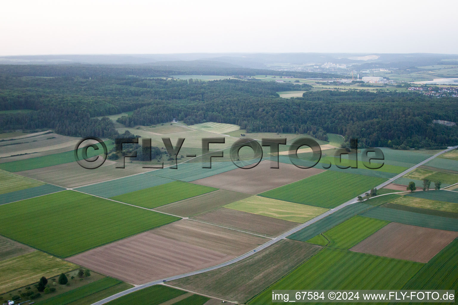 Schlechtenfeld in the state Baden-Wuerttemberg, Germany out of the air