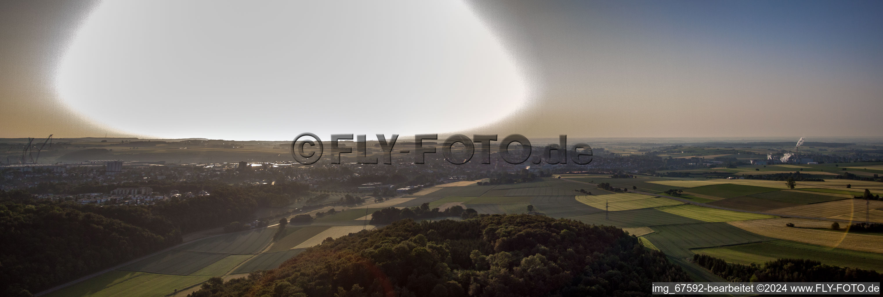 Drone recording of Schlechtenfeld in the state Baden-Wuerttemberg, Germany