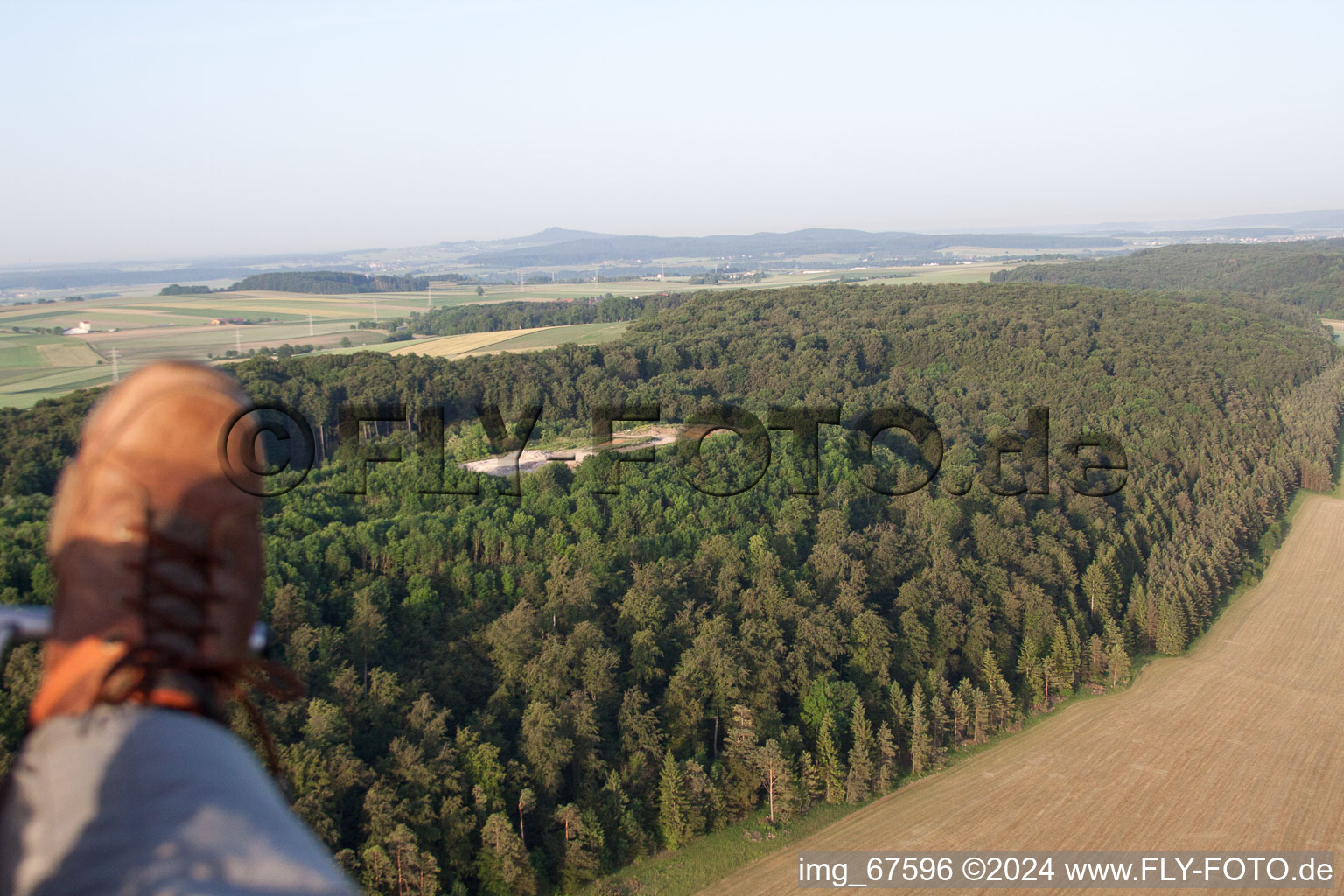 Drone image of Schlechtenfeld in the state Baden-Wuerttemberg, Germany