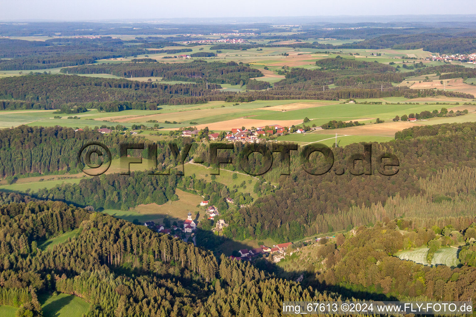 District Bichishausen in Münsingen in the state Baden-Wuerttemberg, Germany