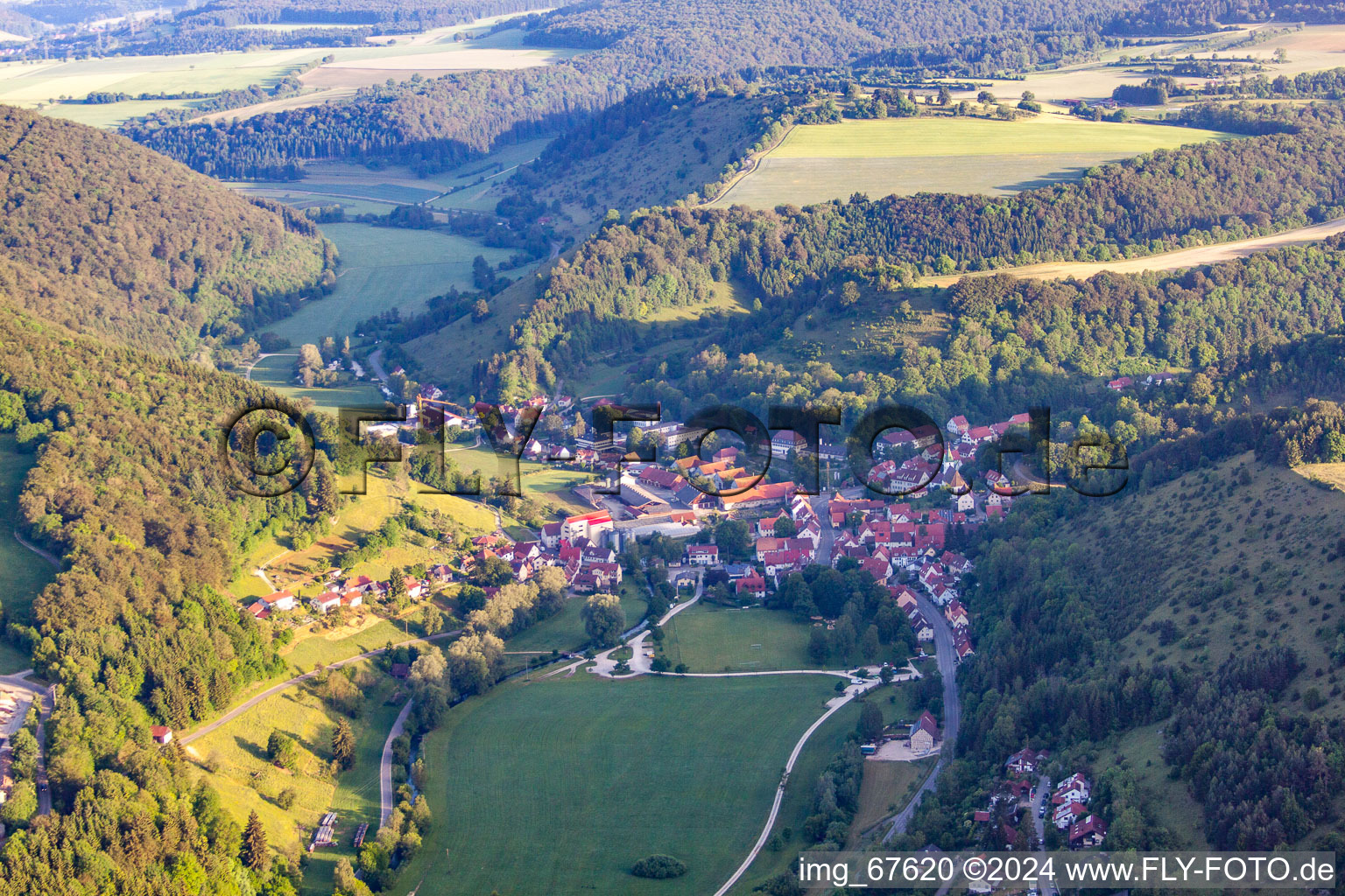 District Buttenhausen in Münsingen in the state Baden-Wuerttemberg, Germany