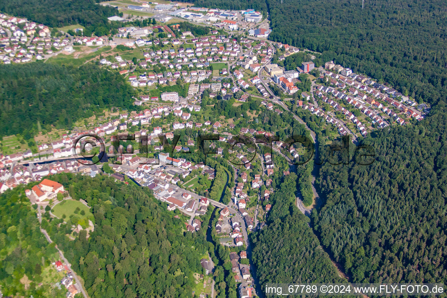 Schönblickstr in Neuenbürg in the state Baden-Wuerttemberg, Germany