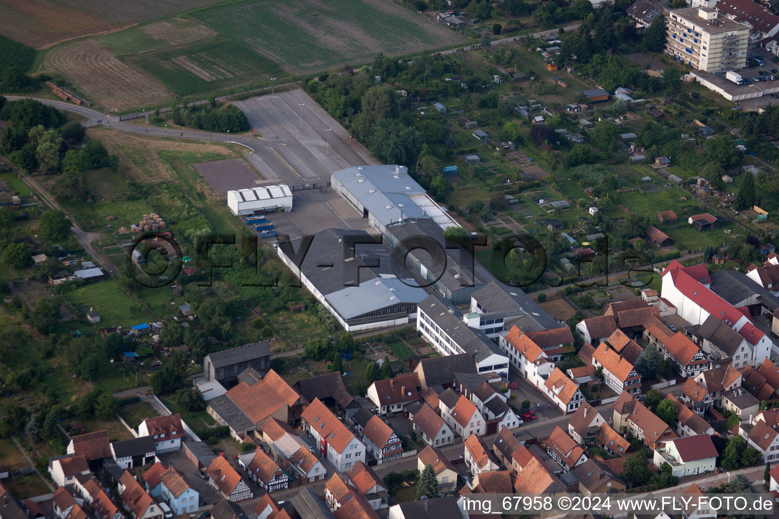 Drone image of Kandel in the state Rhineland-Palatinate, Germany