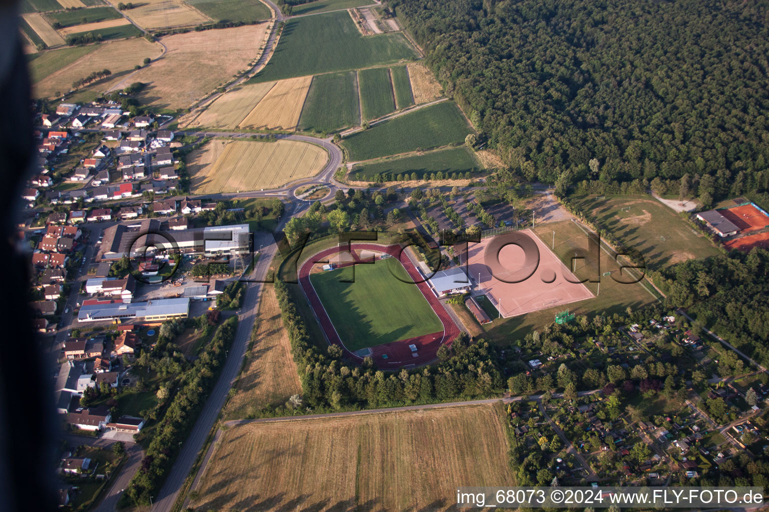 Waldstadion in Schutterwald in the state Baden-Wuerttemberg, Germany