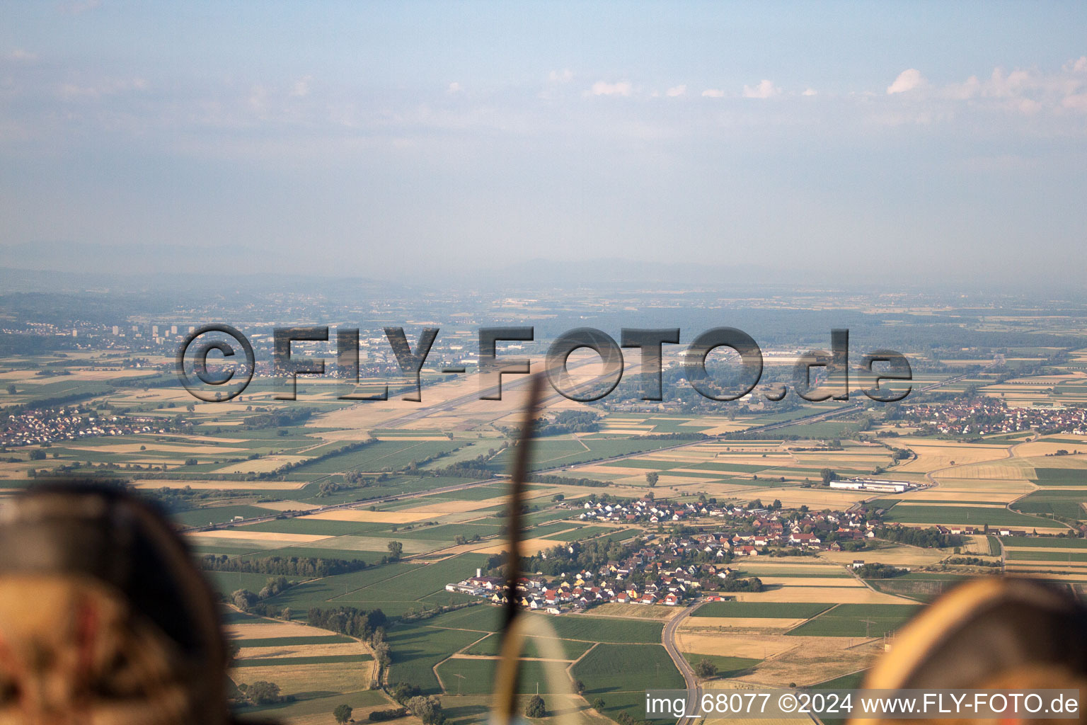 Schutterzell, Lahr airfield in Friesenheim in the state Baden-Wuerttemberg, Germany