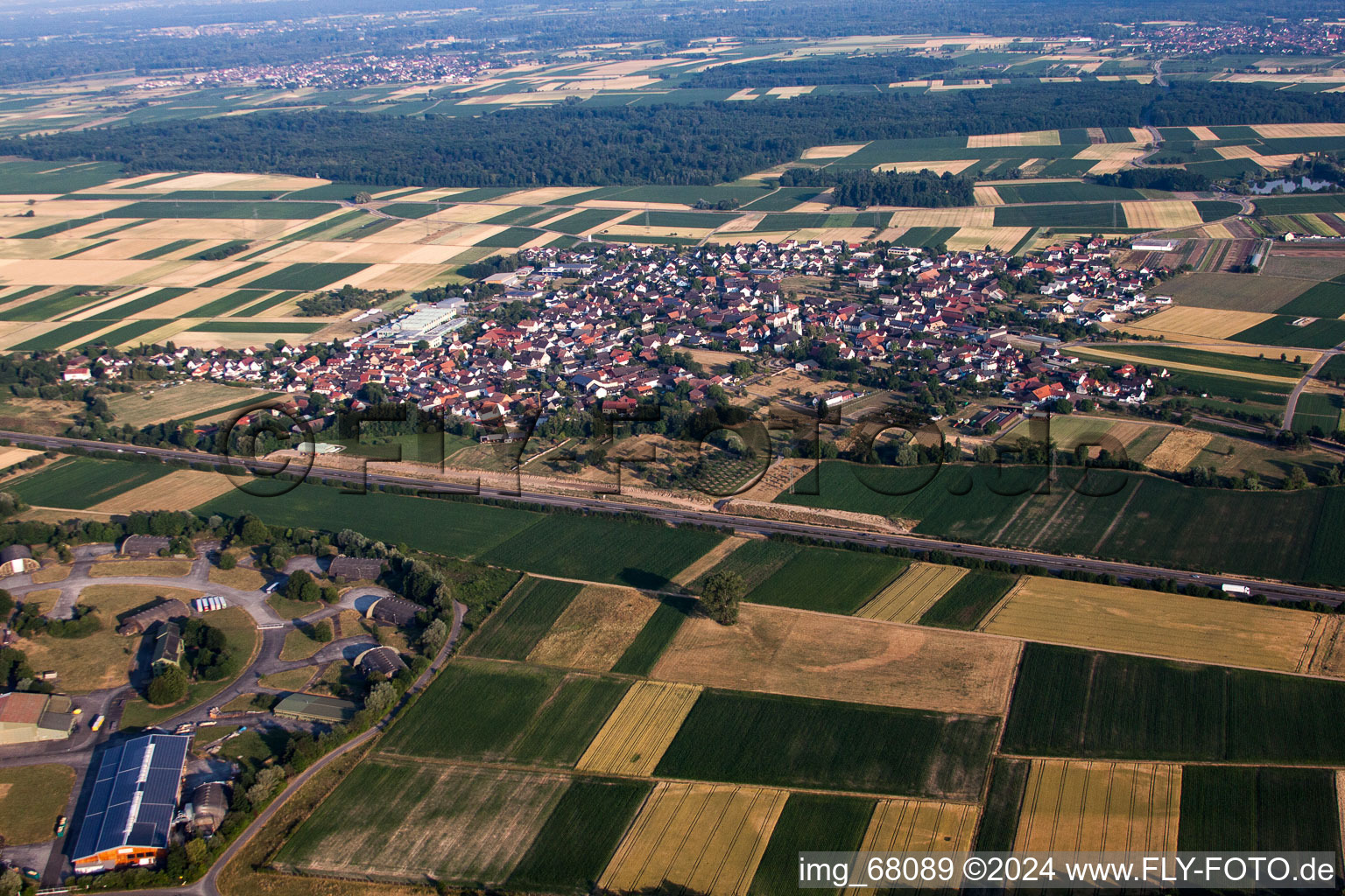 District Kürzell in Meißenheim in the state Baden-Wuerttemberg, Germany