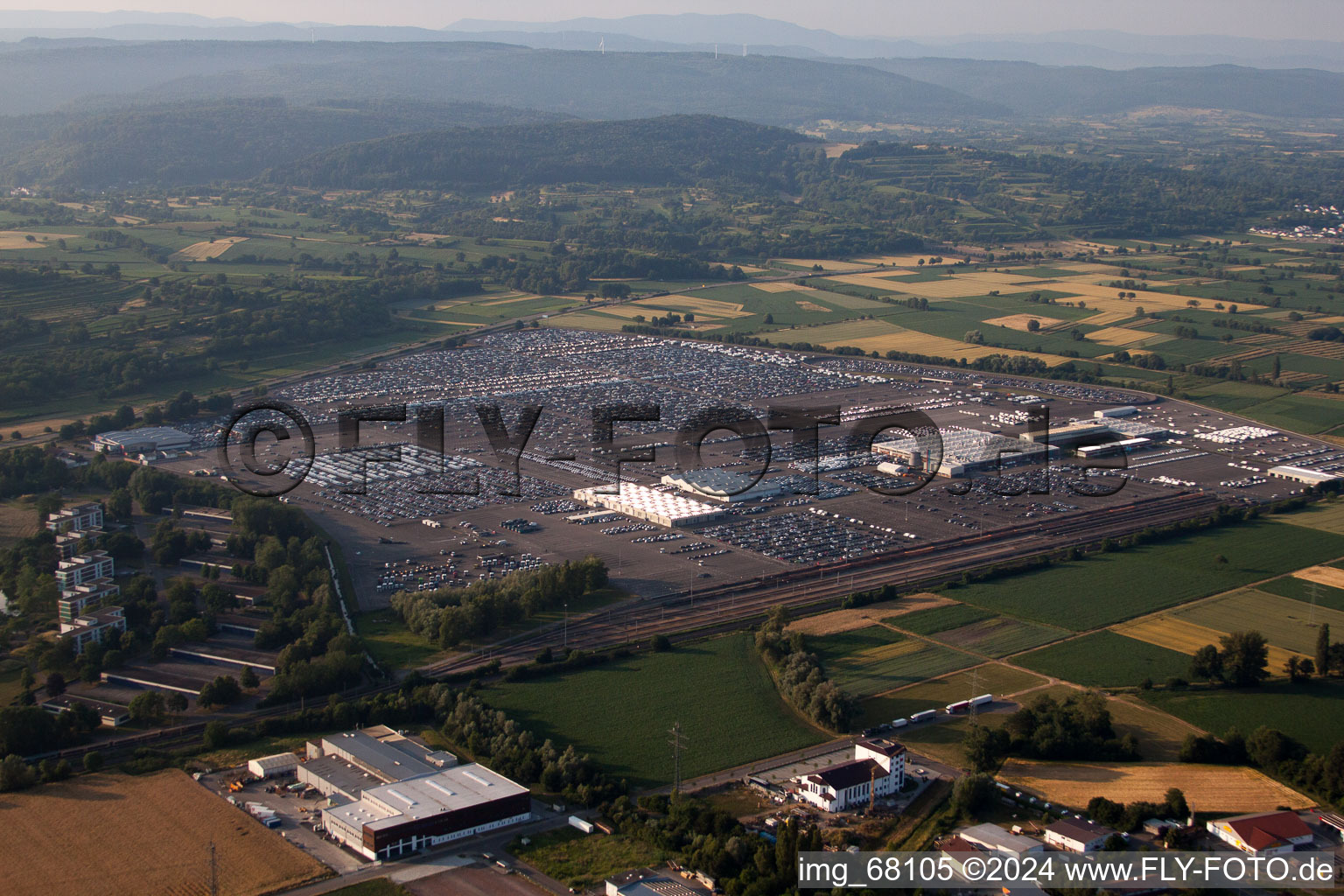 Bearing surface of myMOSOLF, MOSOLF Logistics & Services GmbH, Fahrzeugpflege and Smart-Repair in the industrial area in the district Mietersheim in Lahr/Schwarzwald in the state Baden-Wurttemberg, Germany