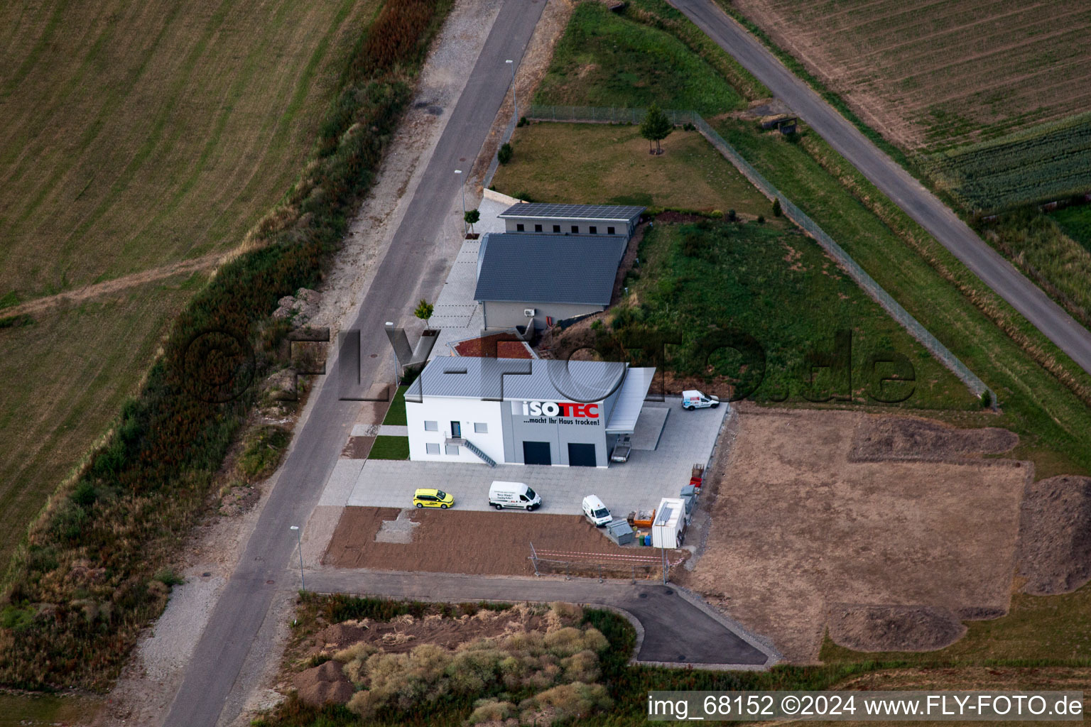 Aerial photograpy of Kenzingen in the state Baden-Wuerttemberg, Germany