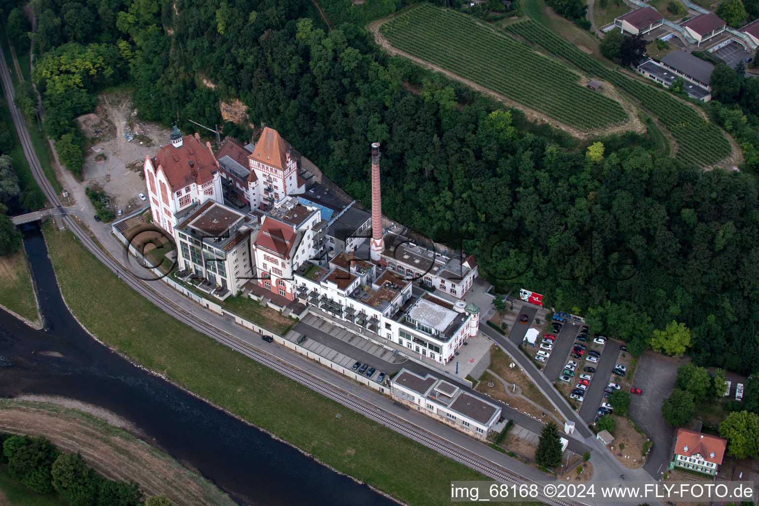 Riegel am Kaiserstuhl in the state Baden-Wuerttemberg, Germany out of the air