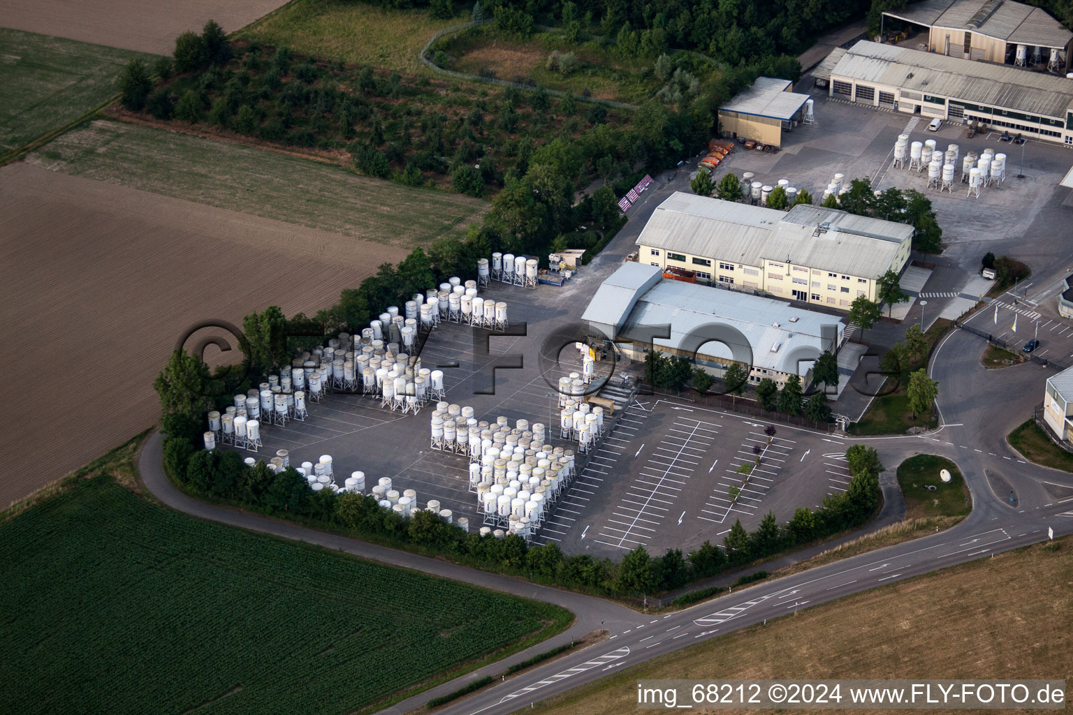 Merdingen in the state Baden-Wuerttemberg, Germany from above