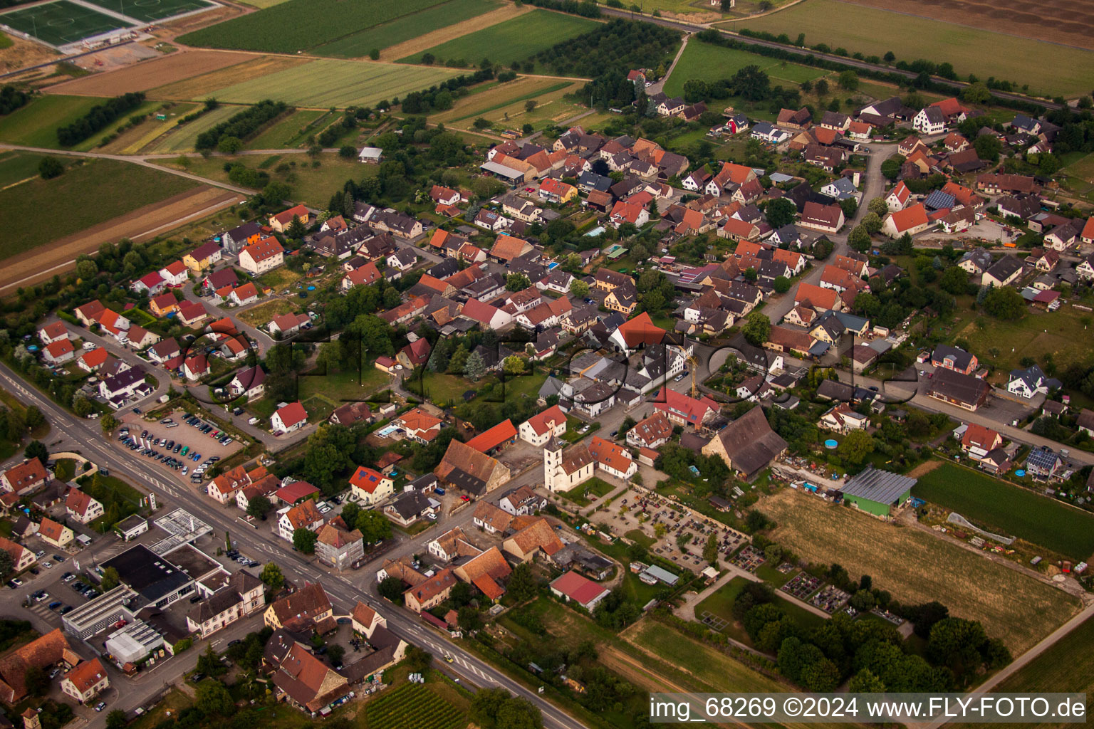 District Seefelden in Buggingen in the state Baden-Wuerttemberg, Germany