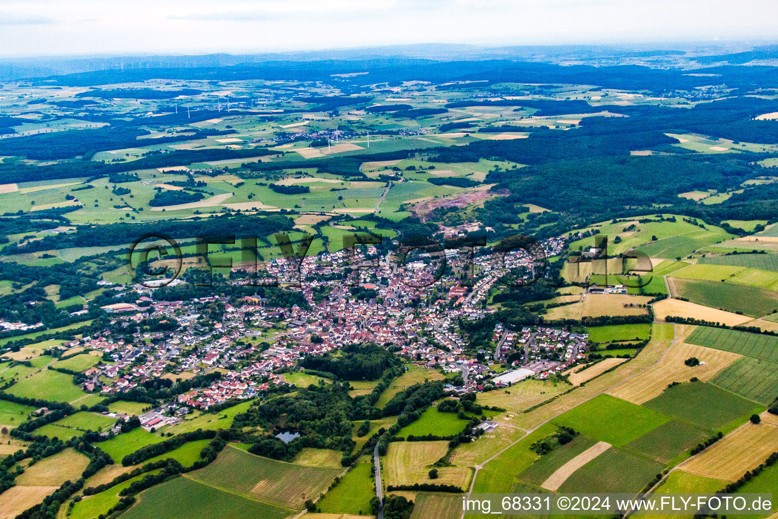 From the north in Gedern in the state Hesse, Germany