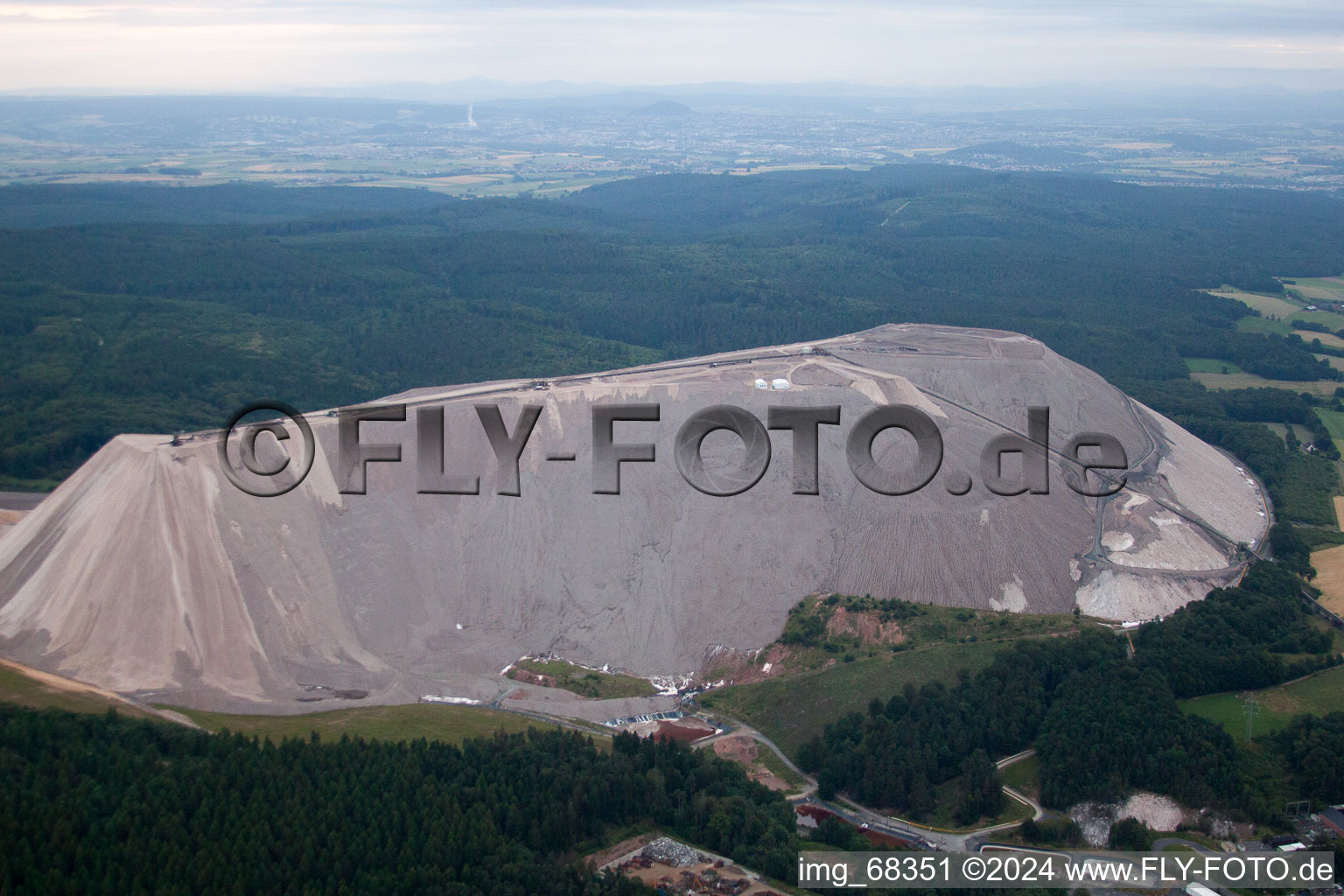 Monte Kali at Neuhof in Neuhof in the state Hesse, Germany