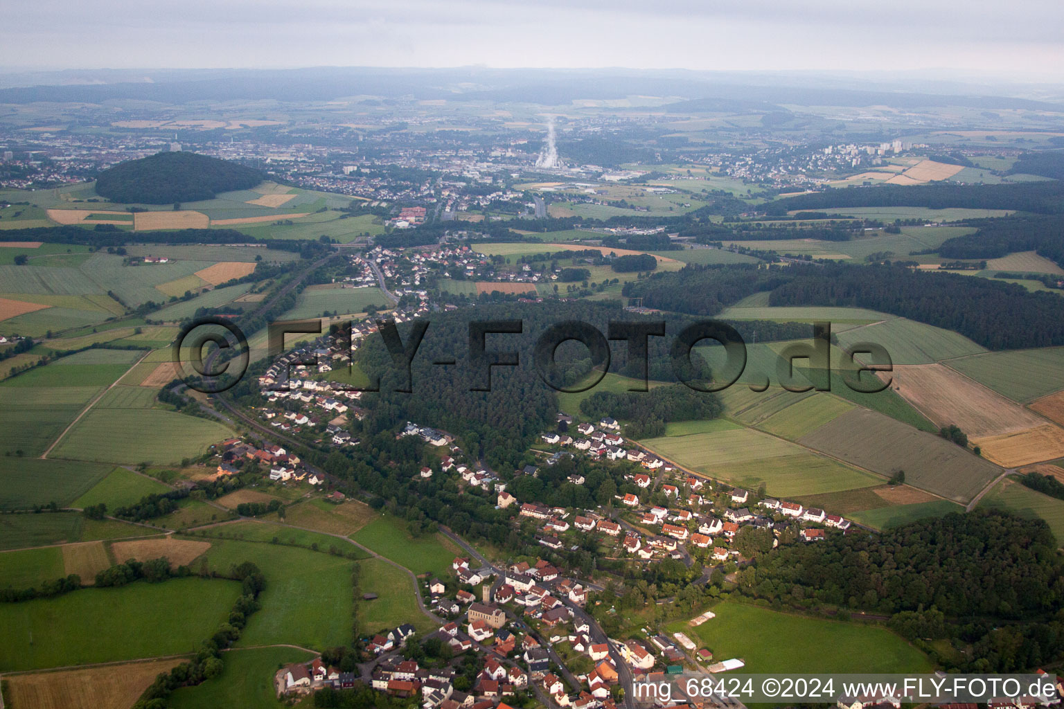 From the east in Fulda in the state Hesse, Germany