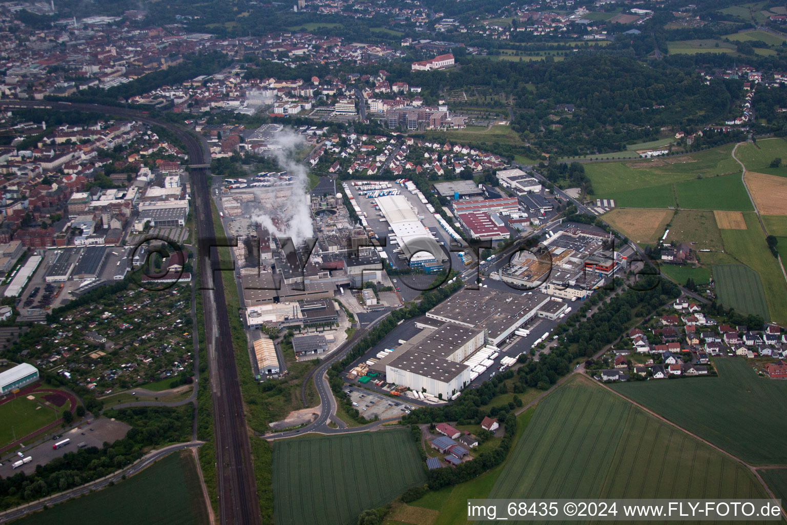 From the north in Fulda in the state Hesse, Germany