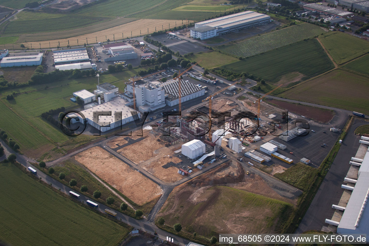 Building and production halls on the premises of Milupa GmbH in Fulda in the state Hesse, Germany