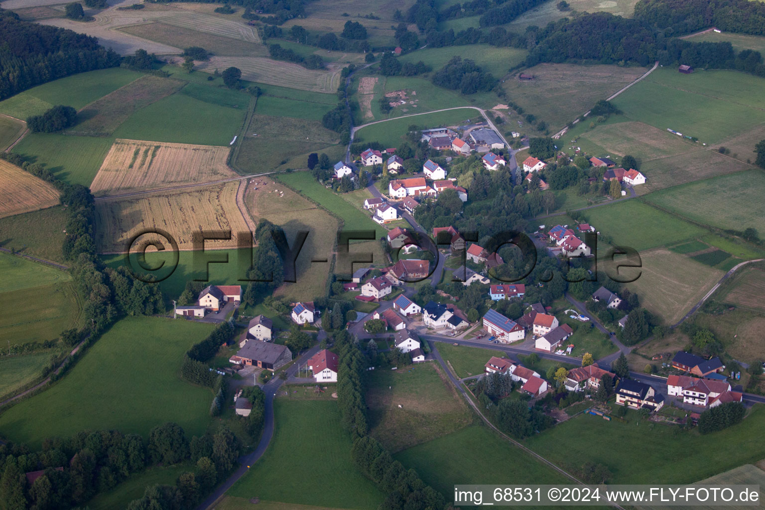 Pfaffenrod in the state Hesse, Germany