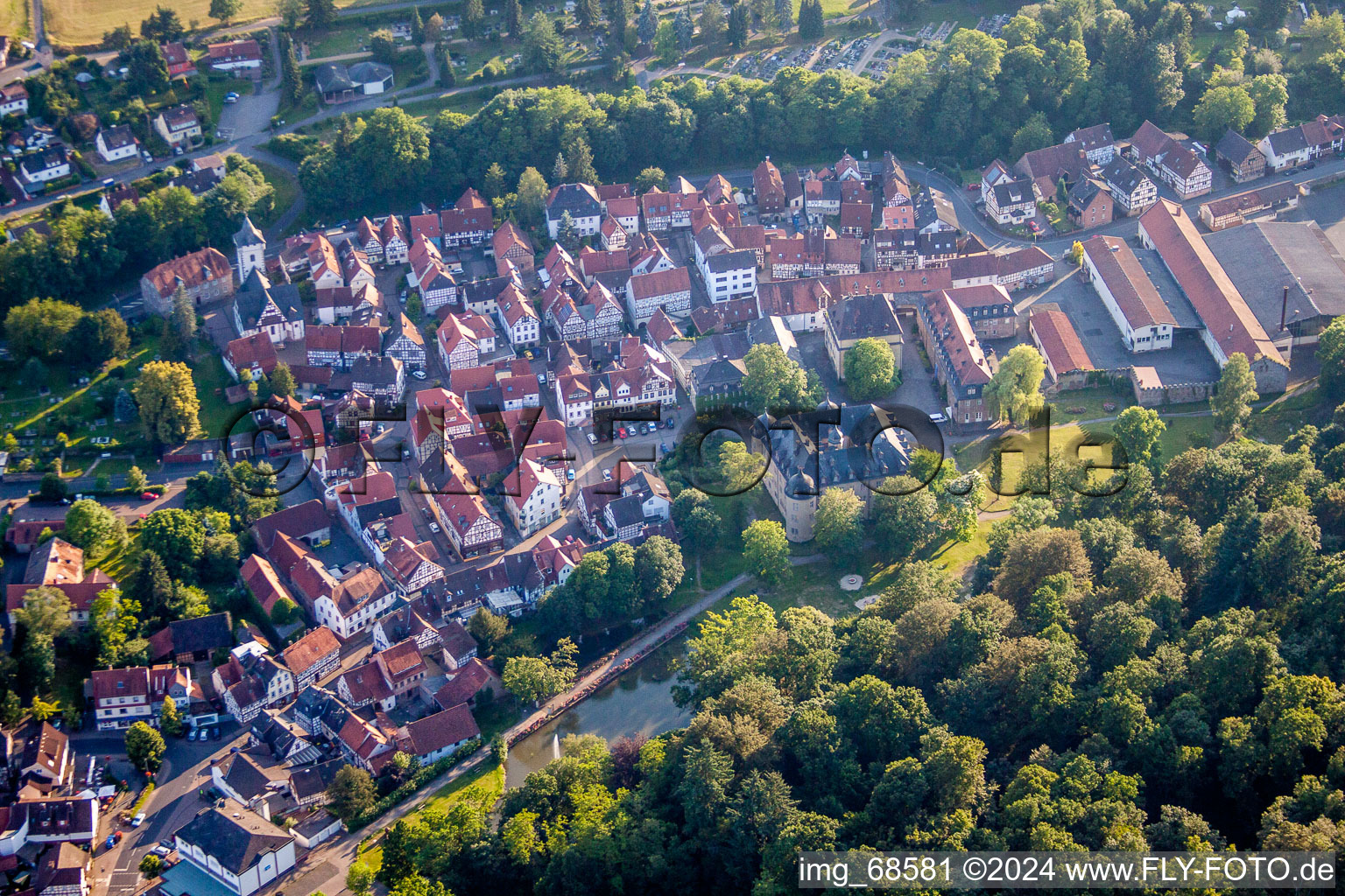 Palace Schloss Waechtersbach in Waechtersbach in the state Hesse, Germany