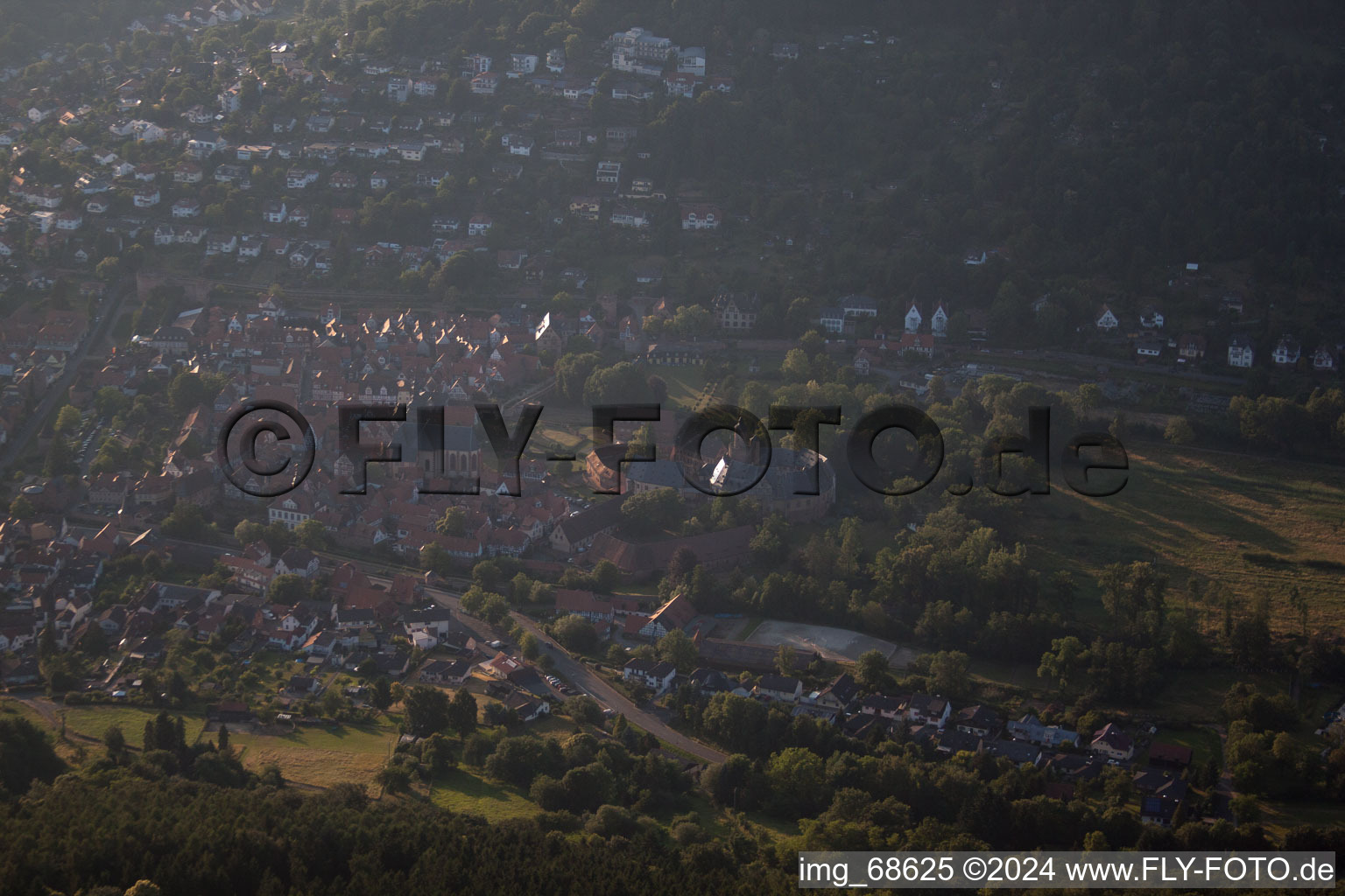 Aerial photograpy of Büdingen in the state Hesse, Germany