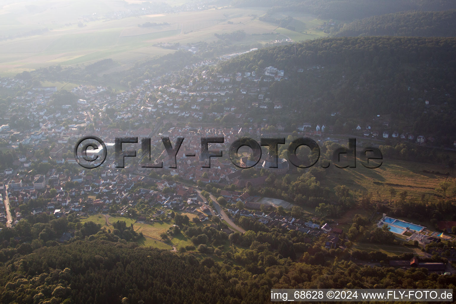 Büdingen in the state Hesse, Germany from above