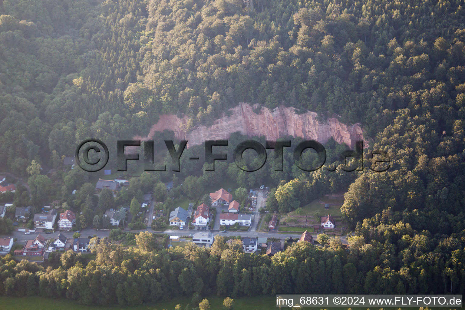 Büdingen in the state Hesse, Germany seen from above