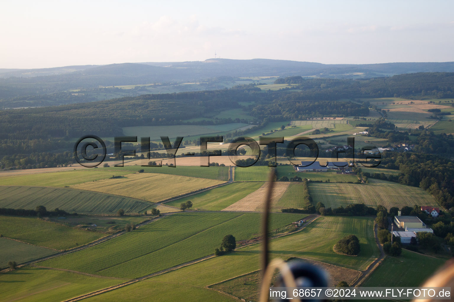 Gliding airfield in Gedern in the state Hesse, Germany