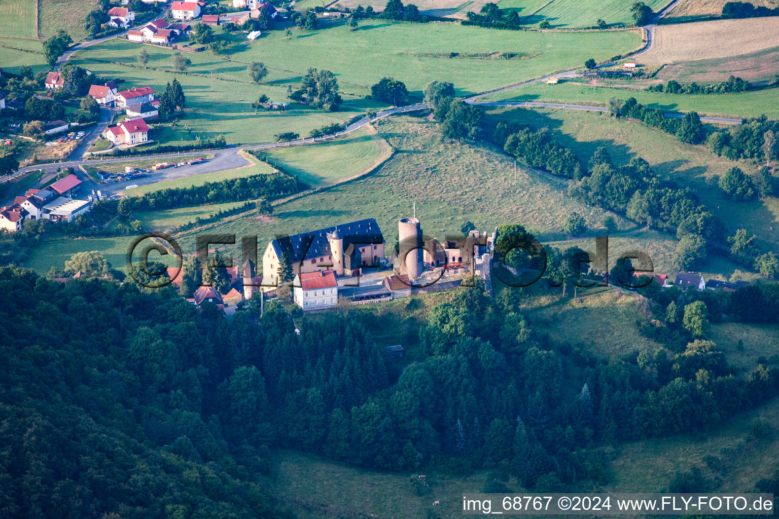 Castle ruins Schwarzenfels in the district Schwarzenfels in Sinntal in the state Hesse, Germany