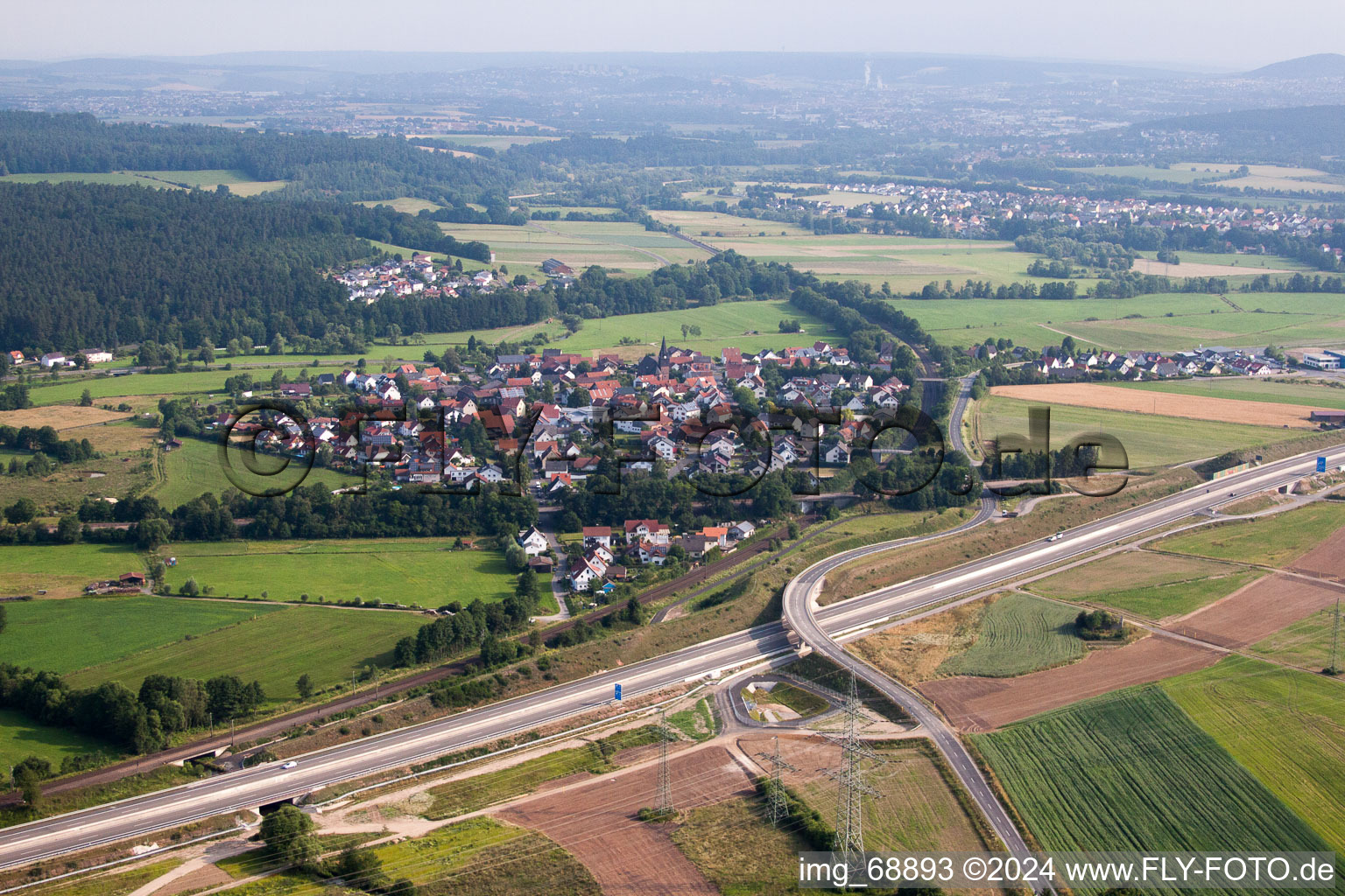 Kerzell in the state Hesse, Germany