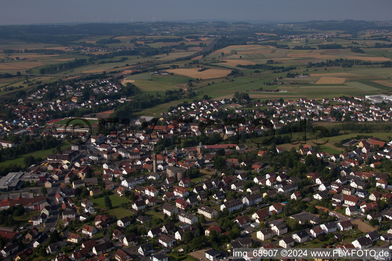 Aerial photograpy of K+S Potash in Neuhof in the state Hesse, Germany